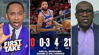 FIRST TAKE | Knicks should get rid of Bridges or trade him! - Stephen A. on NYK's collapse in Game 3