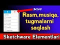Sketchware elementlari loyihalarni tahrirlash widgetlarni saqlash
