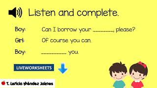LISTENING - GOOD MANNERS (LIVEWORKSHEET)