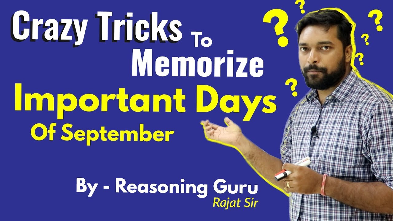 Crazy Tricks To Memories Important Days Of September | By Reasoning Guru | Fools Den