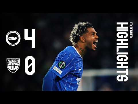EXTENDED HIGHLIGHTS | Brighton v Kauno Zalgiris | UEFA Conference League