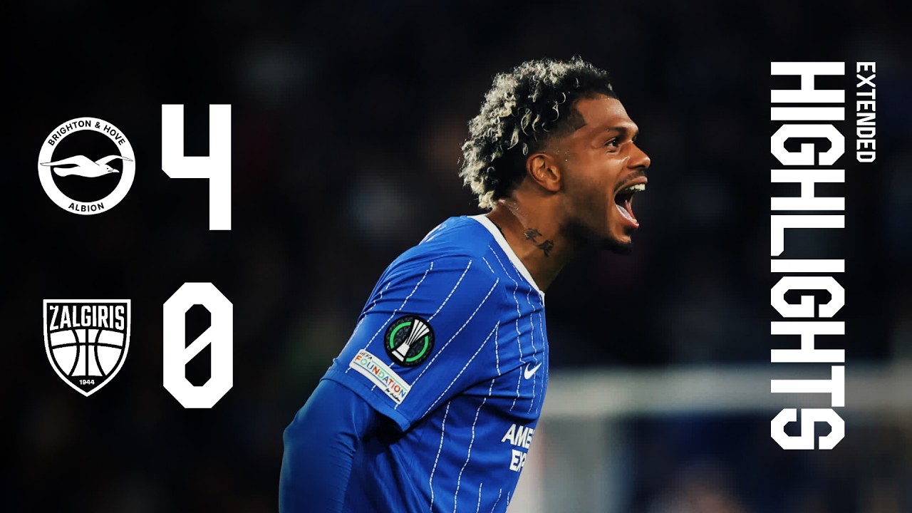 EXTENDED HIGHLIGHTS | Brighton v Kauno Zalgiris | UEFA Conference League