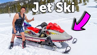 ALL TERRAIN Jet Ski Rips on Snow, Land and Water