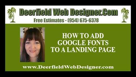 How to Add Google Fonts to your website with a link