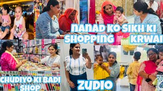 ननद को दिलायी सीख(shopping 🛍️)unique chudiyo ka badi shop /dono behno ki ladai👯‍♀️dinner with nanad