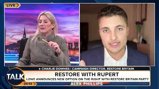 talk TV interview with Charlie downes 