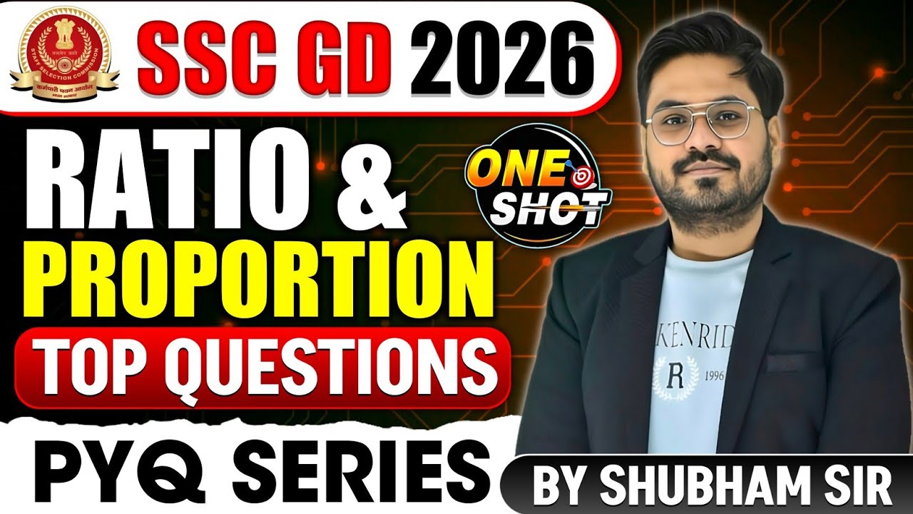 अनुपात और समानुपात Top PYQ Questions 🚀| Ratio and Proportion One shot Tricks in Hindi | SSC GD 2026 