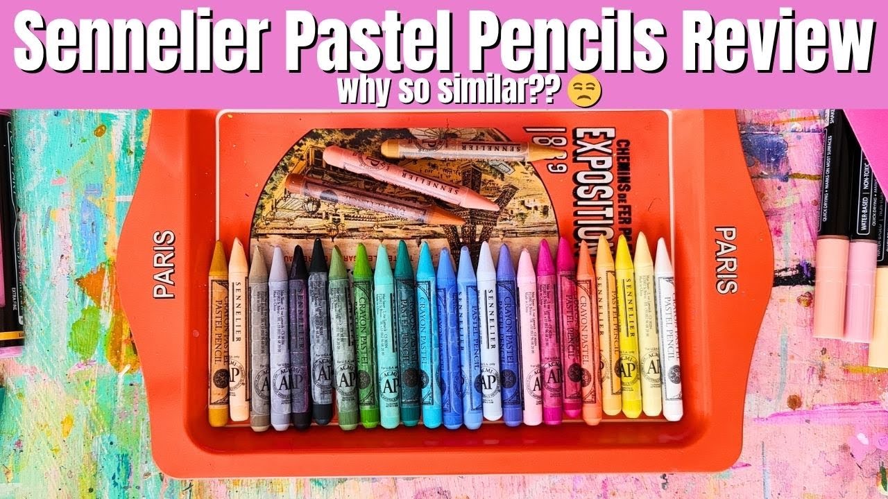 Обзор пастельных карандашей Sennelier 🎨 Стоят ли они того или просто раздражают?!