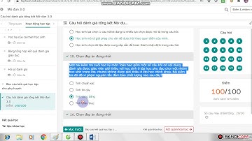 ĐÁP ÁN 20 CÂU HỎI ĐÁNH GIÁ TỔNG KẾT MÔ  ĐUN 3.0