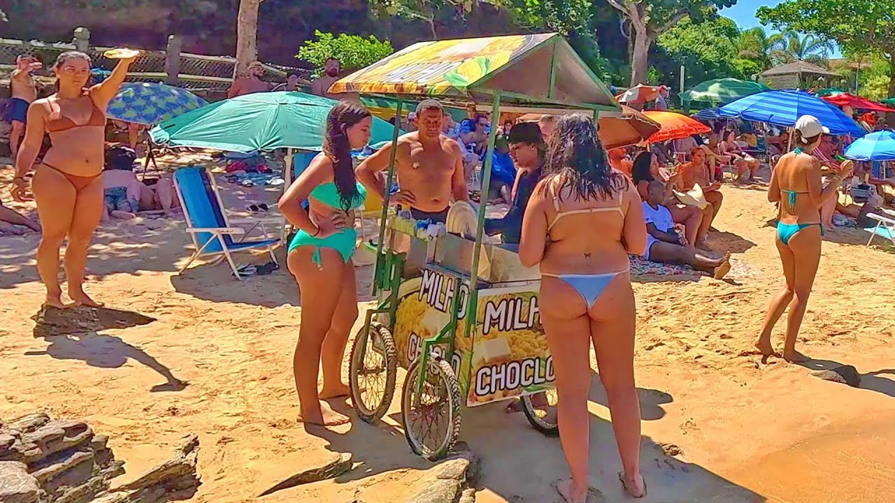 Walking Praia da Ferradurinha BEACH, Rio de Janeiro Brazil 4K Part 3