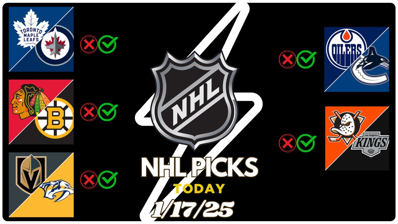 5 Nhl Picks Today 1/17/25 | Nhl Picks and Predictions 1/17/25 | Nhl Predictions today