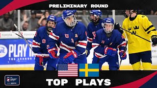 USA vs SWITZERLAND | TOP 5 PLAYS | 2025 #U18MensWorlds