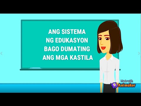 ANG SISTEMA NG EDUKASYON SA PILIPINAS BAGO DUMATING ANG MGA KASTILA