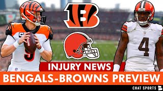 Bengals vs. Browns Preview, Prediction, Injury Report, Joe Burrow & Joseph Ossai | NFL Week 1