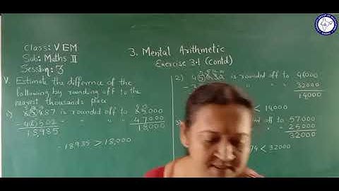 CLASS 5 (EM) | MATHS (PART-II) | MENTAL ARITHMETIC | SESSION 3