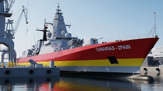 Gigante Naval de España 🇪🇸 Canarias – ¡El Barco de Guerra Que Sorprende al Mundo en 2026!