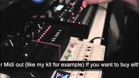 Monotribe as CV to Midi bridge on Elektron Analog Four