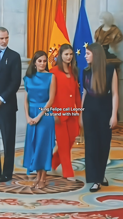 Leonor forgot to Stand with her father