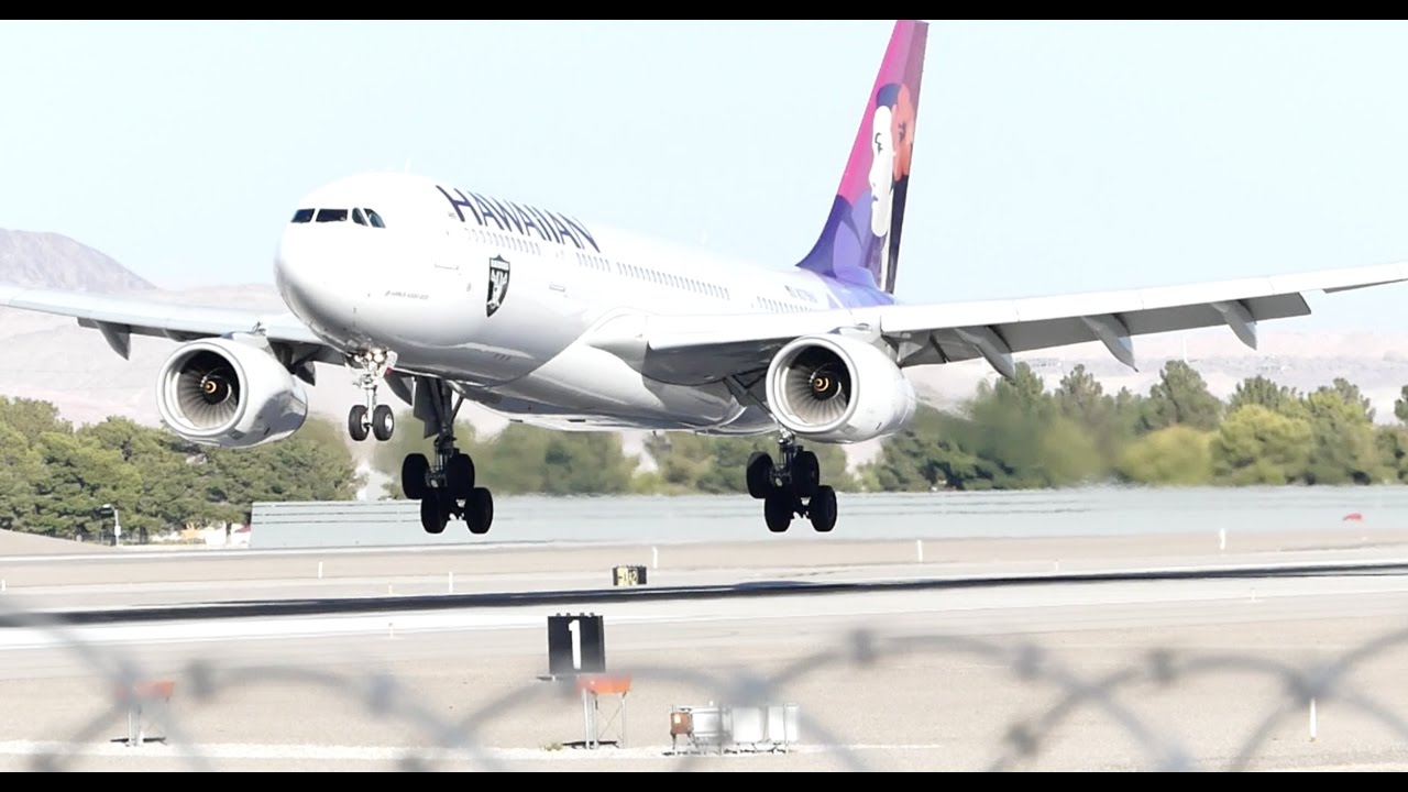 Plane Spotting at LAS Hawaiian Airlines A330, United Star Livery 737,Virgin Atlantic 747 YouTube