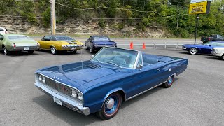 Test Drive 1967 Dodge Coronet RT 440 Convertible SOLD $41,900 Maple Motors #1270