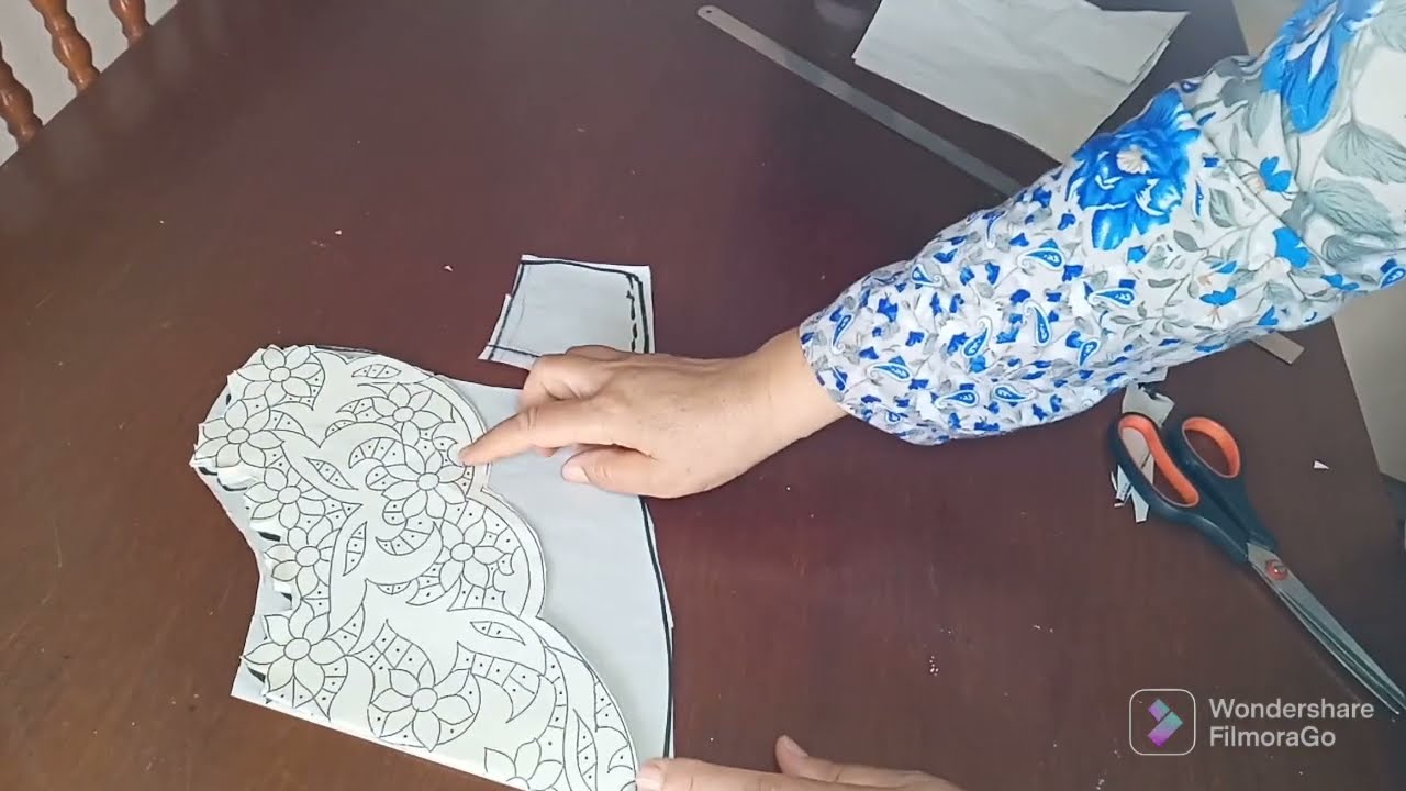 تفصيل بلوزة وهرانية شرح بالتفصيل الدقيق للمبتدئين