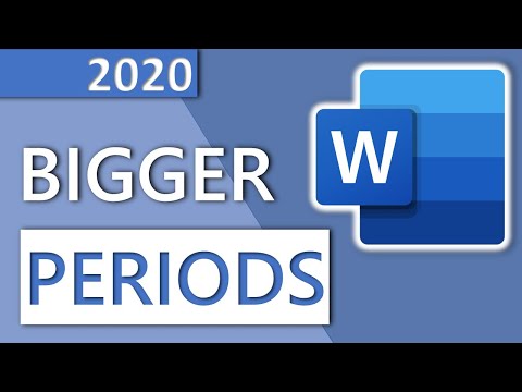 How to Select All Periods in Word (and make them BIGGER | LONGER DOCUMENT)