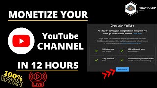 How To Monetize Youtube Channel Monetize Youtube With Account
