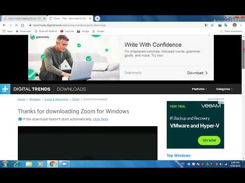Video how to download and use zoom cloud meeting app for PC - youtube