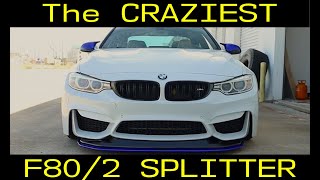 The CRAZIEST F80/F82 Splitter: M4 GTS Lip Install