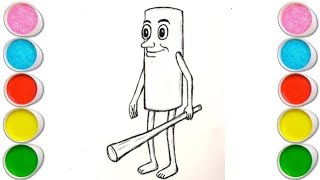 Tung Tung Tung Sahur Drawing, Painting Coloring For Kids And Toddlers Child Art