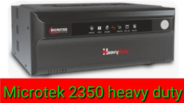 Microtek heavy duty inverter/heavy duty 2350 unboxing and sailent feature
