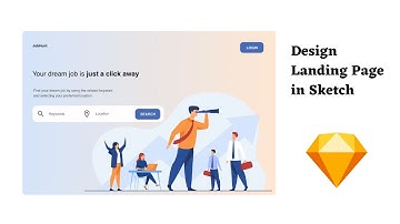 Design Landing Page in Sketch