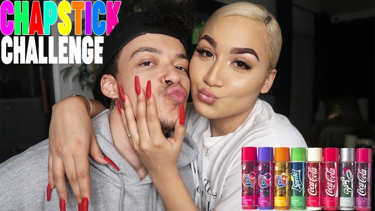 CHAPSTICK CHALLENGE WITH MY BOYFRIEND!!