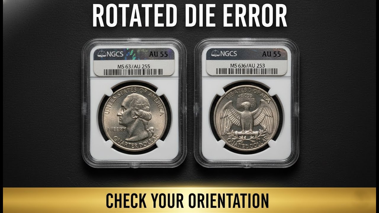 Rotated Die Error Check Your Coin's Orientation It Could Be Rare
