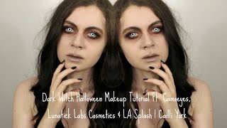 Dark Witch Halloween Makeup Tutorial Ft. Camoeyes, Lunatick Labs Cosmetics & LA Splash | Cailli York screenshot 4