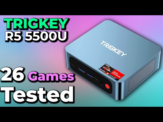 TRIGKEY R5 5500U 26 Games Tested!  TRIGKEY Ryzen 5 Mini PC 6 Core 12  Thread Mini Computer Desktop 