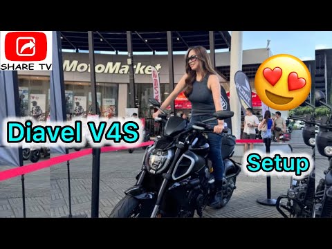How To Install Aella Sliders, Radiator Guard & TWM Quick Release Fuel Cap On A Ducati Diavel V4S ​⁠