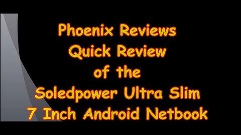 Soledpower Ultra Slim 7 Inch Android Netbook