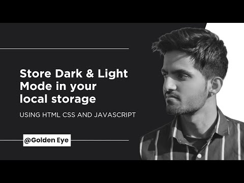 how to save dark and light mode in localstorage using javascript | toggle theme | Part:2