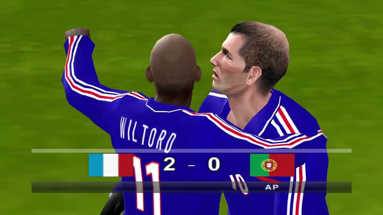France vs Portugal (Gameplay PES 6 2001/02)