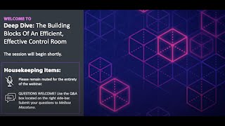 CRC Deep Dive: The Building Blocks of An Efficient, Effective Control Room