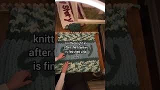 Easily add letters to your Chunky Blanket after it's finished