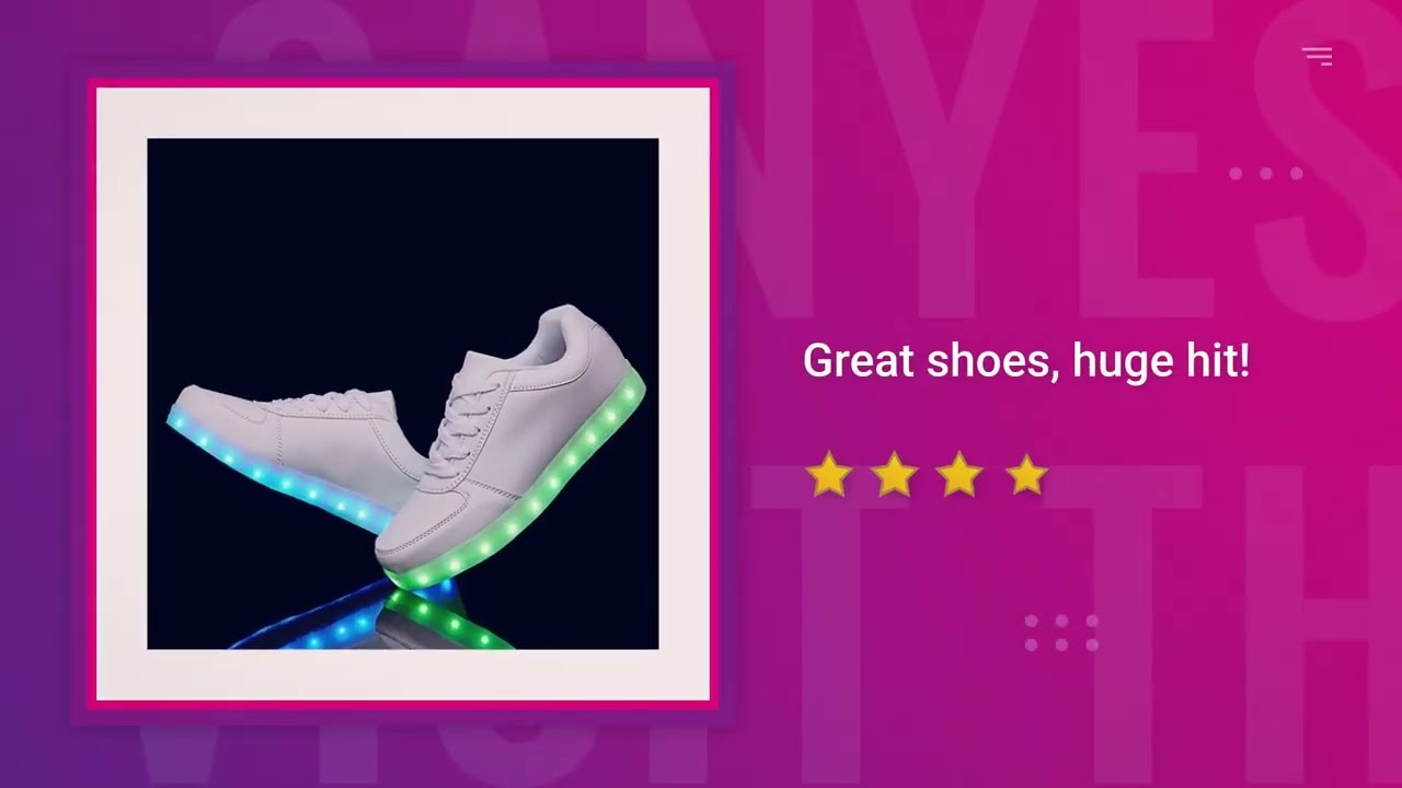 Light Up Your Look! | USB Charging LED Shoe Review