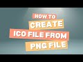 How to create ICO File from PNG file | Convert PNG To ICO Free | How to convert PNG into ICO