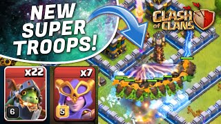 New Inferno Dragon &amp; Super Witch Gameplay! Clash of Clans New Update😱