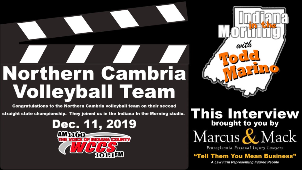 Indiana in the Morning Interview Northern Cambria Volleyball Team (12