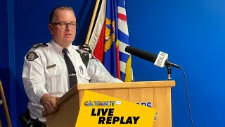 LIVE REPLAY: Kamloops police provide gang war update