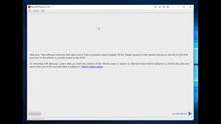 Tesla EDR Part One - Software startup