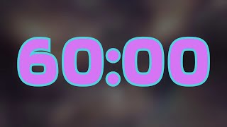 60-Minute Countdown with Soft Voice, Particle Animation & Ambient Effects