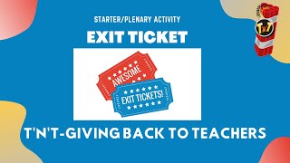 Retrieval/Revision Activity-Exit Ticket